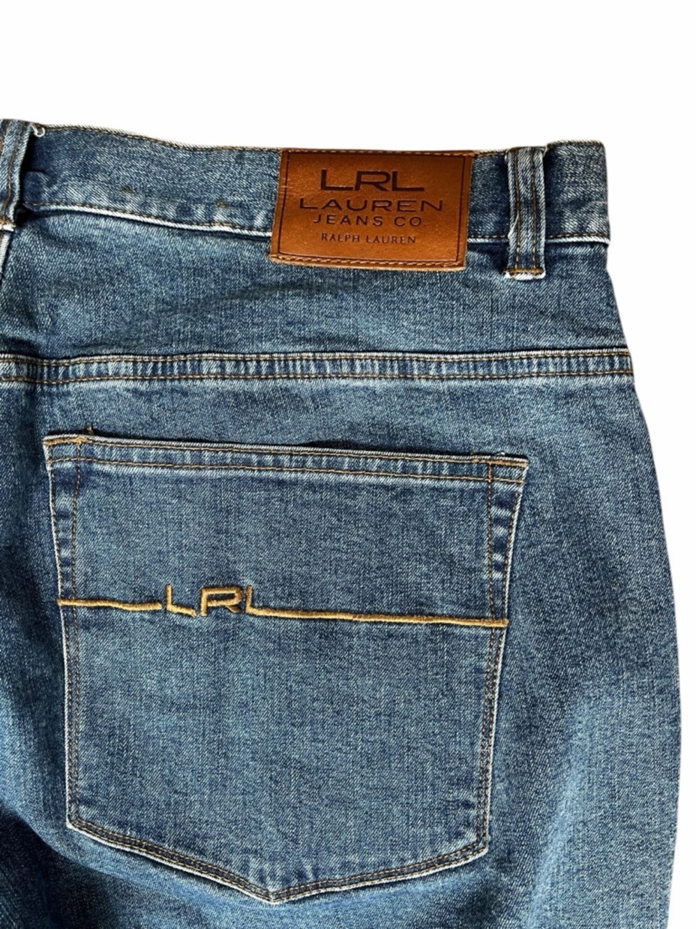 Lauren Ralph Lauren Women’s 12 Classic Blue Straight-Leg Denim Jeans - Picture 7 of 9